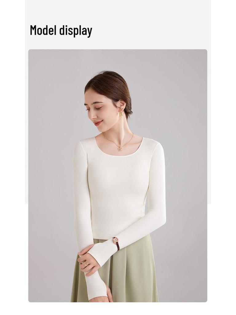 Осенне-зимний женский кашемировый пэчворк облегающий термокомплект: Нижняя рубашка, термобелье, брюки