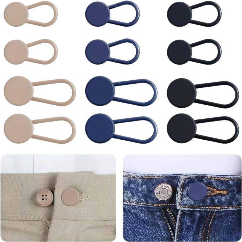 12/16/24/26 pcs Button Style Button Extenders Metal Waistband Expander No Sew Extensions  for Jeans