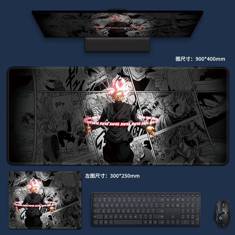 Animation Non-slip Pad Game E-sports Special Table Mat Oversized Dragon Ball Computer Keyboard Pad Son Goku Leather Mouse Pad