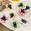 Mini Bow Grab Clip Girls Women Elegant Ponytail Braid Claw Clip Sweet Shark Crab Hair Card Korean Exquisite Hair Accessories