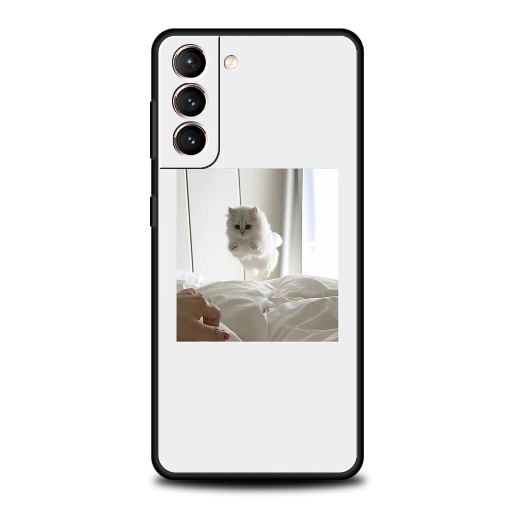 Cute Puppy Cat Phone Case For Samsung Galaxy S24 S23 S22 S20 Ultra S21 FE 5G S10 S9 Plus S10E Soft Silicone Cover