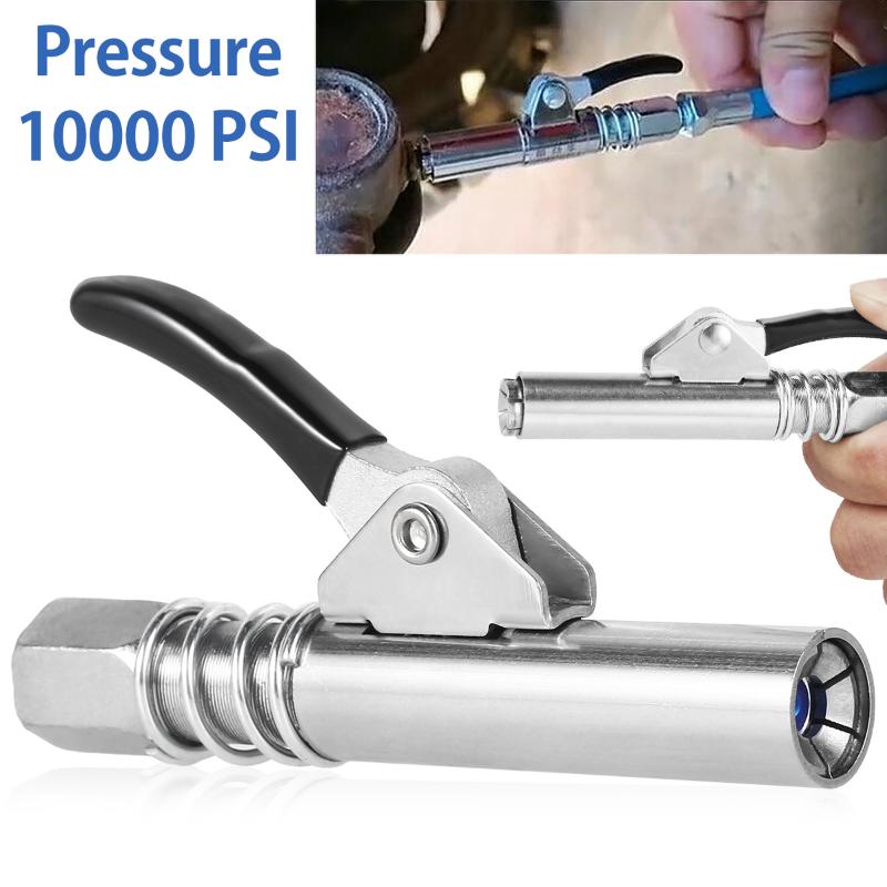 New Grease Gear Type Grease Coupler Nozzle Wear Resistant Filling Single Double Handle Stable