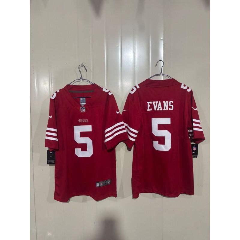 Mens NFL San Francisco 49ers Embroidered Football Jersey Short Sleeve Sport T-Shirt Fans Casual Wear