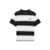 Li Ning SS22 Sports Fashion Series Color Block Striped Loose Round Neck Short Sleeve T-Shirt Men Tops Black AHSS571-1