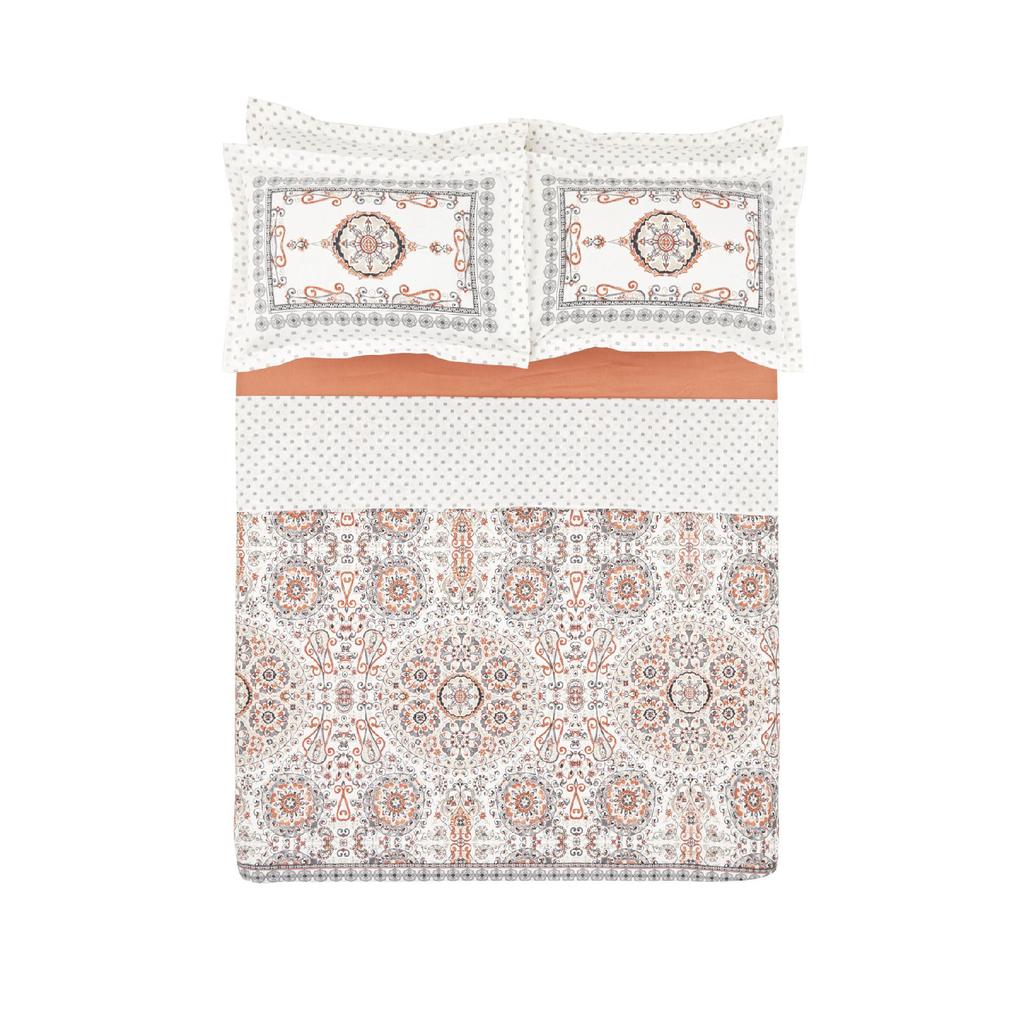 Двойной пододеяльник Aprika из 100% хлопка, плитка