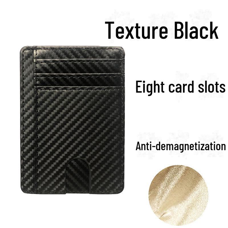 RFID Blocking Unisex PU Card Holder with Multiple Slots