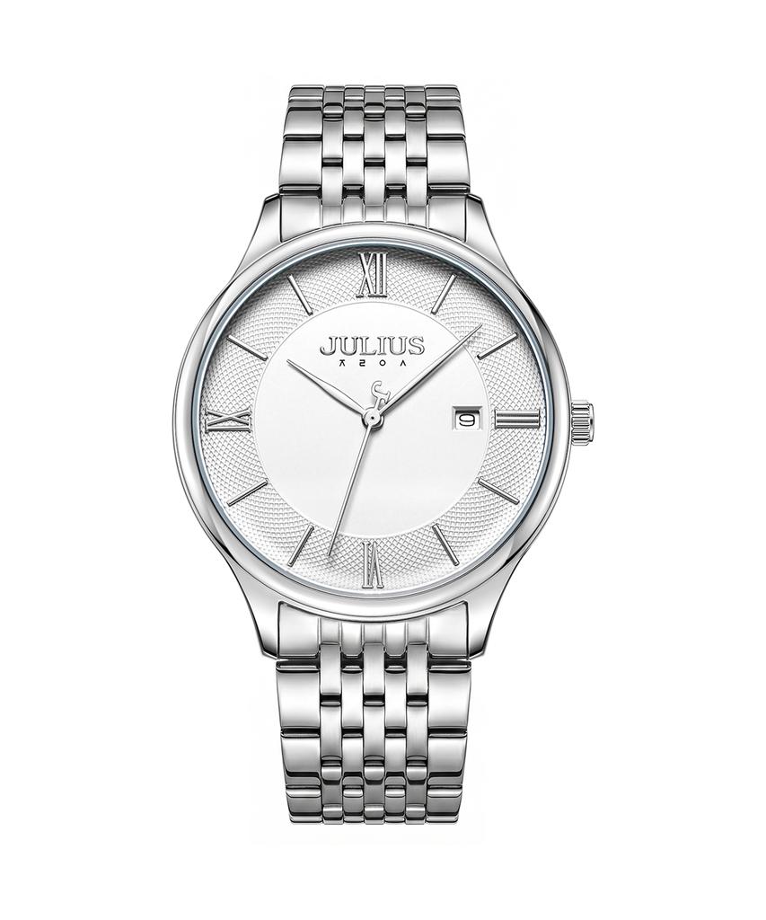 Jyullieoseu Ja-1328 Классические круглые мужские металлические наручные часы