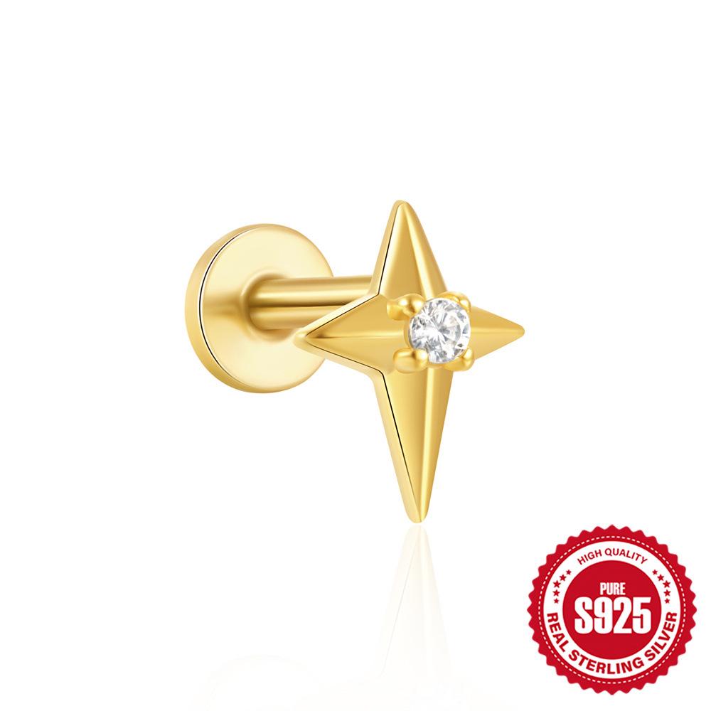 Серьги-пусеты из стерлингового серебра 925 пробы, в форме капли, треугольника, с гранатом и опалом