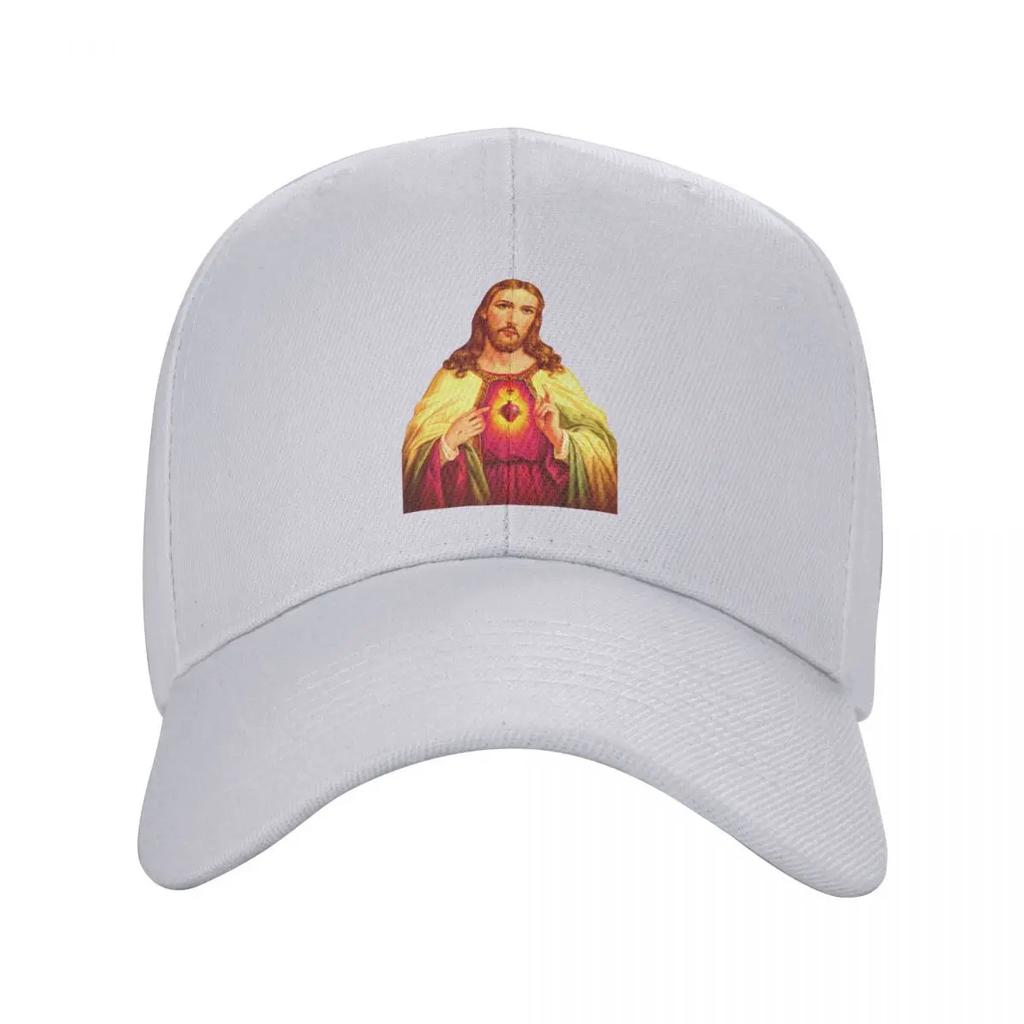 Custom Cool Sacred Heart Of Jesus Baseball Cap Women Unisex Adjustable Unisex Christian Catholic God Dad Hat Spring Sun Hat