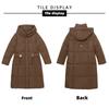 Cotton-padded Coat Long Style Over Knee Winter Clothing New Middle-aged and Elderly Women's Cotton Coat Thickened Cotton Jacket