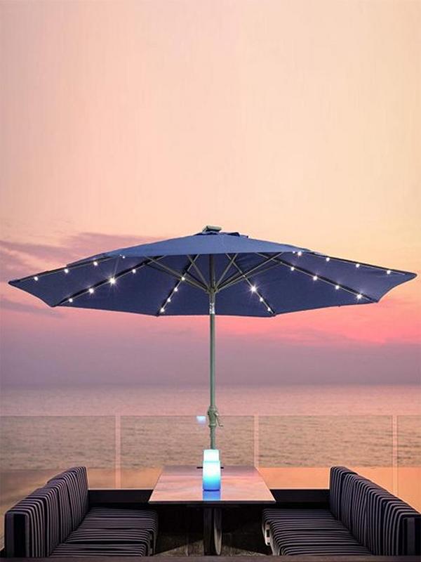 LED String Lights Patio Umbrella Lights With 8 Brightness Mode Patio Solar Umbrella Light Waterproof String Light For Outdoor