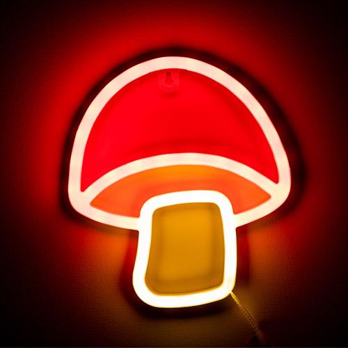 Светодиодный настенный светильник на батарейках (Гриб)