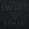 Emporio Armani Мужская футболка с принтом логотипа SS24, круглый вырез, черная 211818-3R485-00020