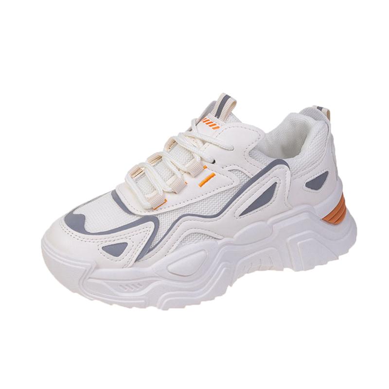 Детские кроссовки «папины» 2025 новый весенний универсальный платформа белые кроссовки ins интернет-знаменитость супер огонь повседневная спортивная обувь