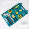 1Set/16pcs Hardware Home Combination Tool Repair Kit Car Gadget Combination Tape Measure Vice Screwdriver Toolbox