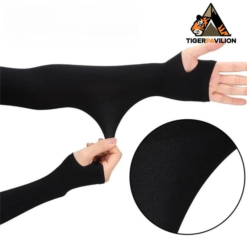 Летний прохладный рукав на руку, рукав на палец, ледяной прохладный, высокая эластичность, для активного отдыха, велоспорта, без пальцев, для рыбалки, на заказ, из ледяного шелка