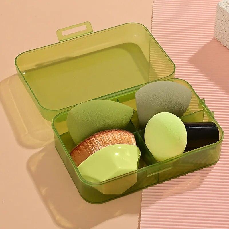 4Pcs Foundation Makeup Brushes Cosmetic Puff Set Soft Sponge Face Makeup Tool