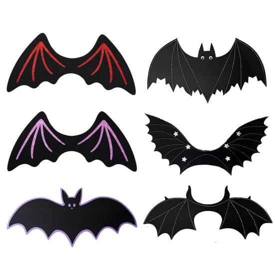 Готические крылья летучей мыши Унисекс на ремешках Крылья ведьмы для нарядной вечеринки на Хэллоуин Крылья летучей мыши дьявола для аксессуаров для костюма для косплея