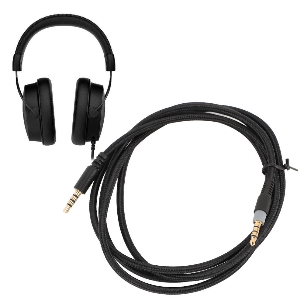 Gold Plated Plug Braided Headphone Cable for Cloud Alpha Cloud Mix Cloud Headset Sound Cable