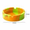 Fluorescent Silicone Ashtray Glow In the Dark Cigarette Holder Colorful Round Durable Smoking Accessories for Indoor Outdoor
