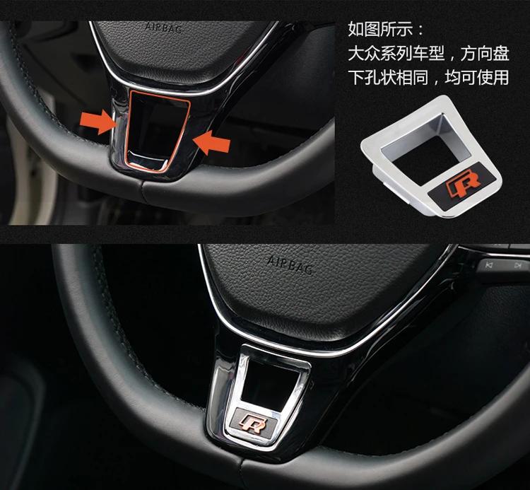 Для VW Новый стиль автомобиля Рулевое колесо Мягкая эмаль Значок для Volkswagen golf 6 golf 7 POLO Tiguan PASSAT B7 TOURAN Scirocco Ac