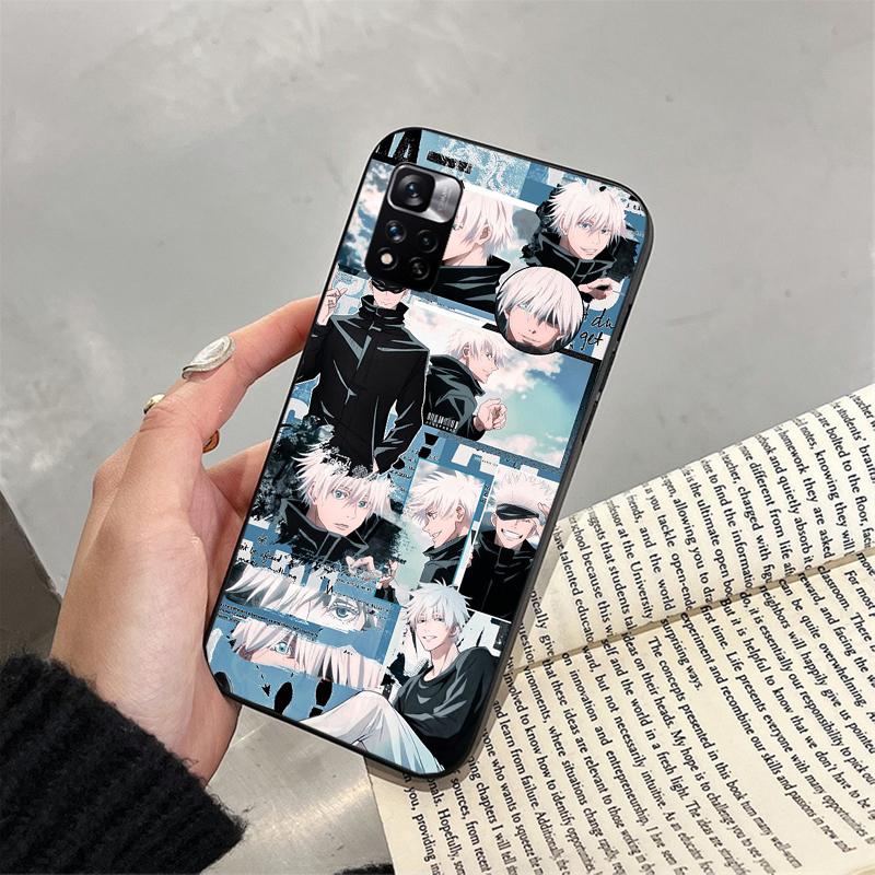 Чехол для телефона Jujutsu Kaisen Сатору Годжо для Xiaomi Redmi note 13 12 Pro 11S 11 10 Pro 10S 12S Redmi 10 9C 13C