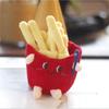 11CM Creative Bread Plush Toy Hamburger Bag Pendant Key Chain Chicken Leg Doll Stuffed Food Pendant For Christmas Gifts