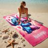 Custom Name Island Paradise Stylish Digital Printing Beach Towel Quick‑Drying Absorbent Blanket for Beach Pool Gym Travel