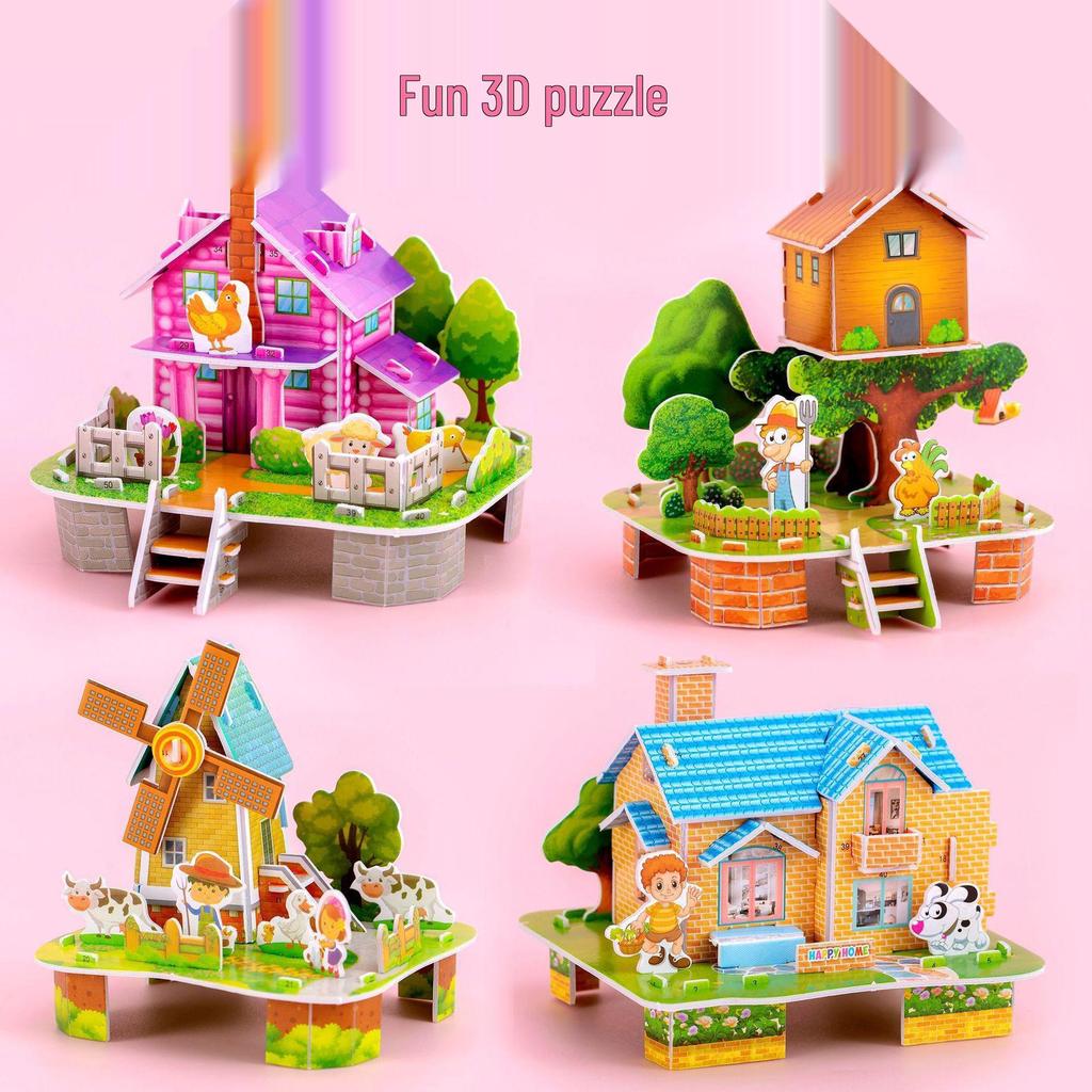 3D ручные DIY пазлы: Развивающие игрушки для детского сада и начальной школы