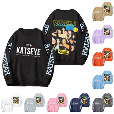 Женский модный пуловер с длинным рукавом, принтом и круглым вырезом, свободного кроя