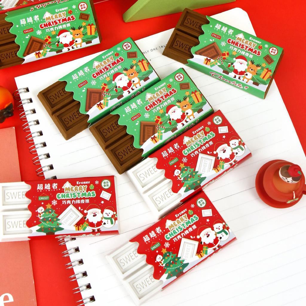 Kawaii Fashion Chocolate Eraser Student Канцелярские принадлежности Funny Drawing Eraser Creative Cute Rubber Школьные принадлежности Рождественские подарки