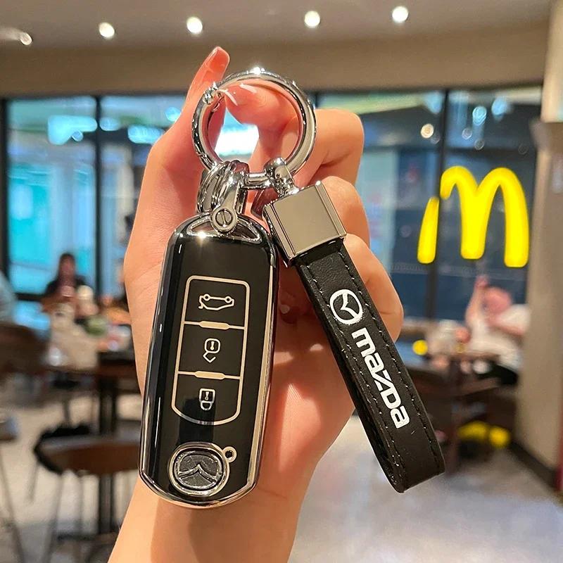 For Mazda 2 3 5 6 BL BM GJ Atenza Axela Demio CX-3 CX3 CX-5 CX5 CX7 CX-7 CX-9 CX8 Accessory TPU Car Remote Key Case Cover Shell GF6