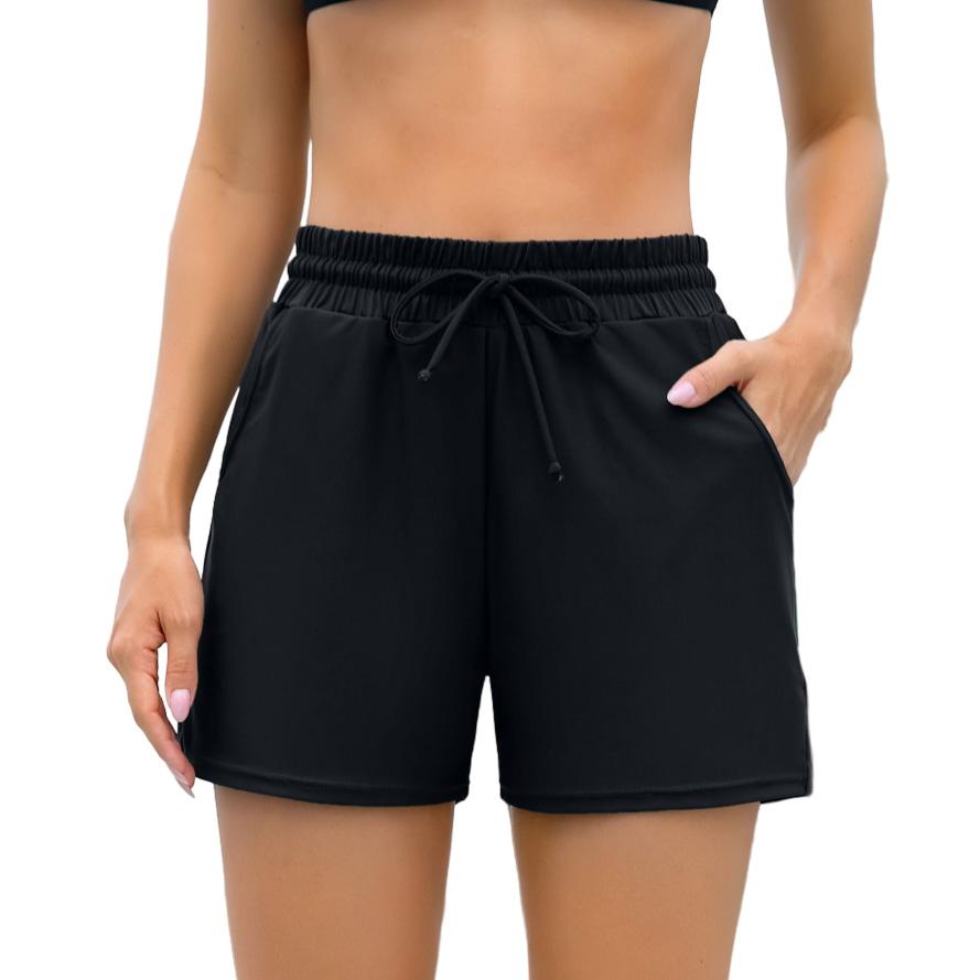 CHARMLEAKS Женские шорты для плавания Charmo, однотонные плавки-танкини с ремешками, трусы для плавания, шорты для мальчиков с карманами