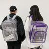 Pvc Transparent Backpack With Waterproof Design For Daily Use And Laptop