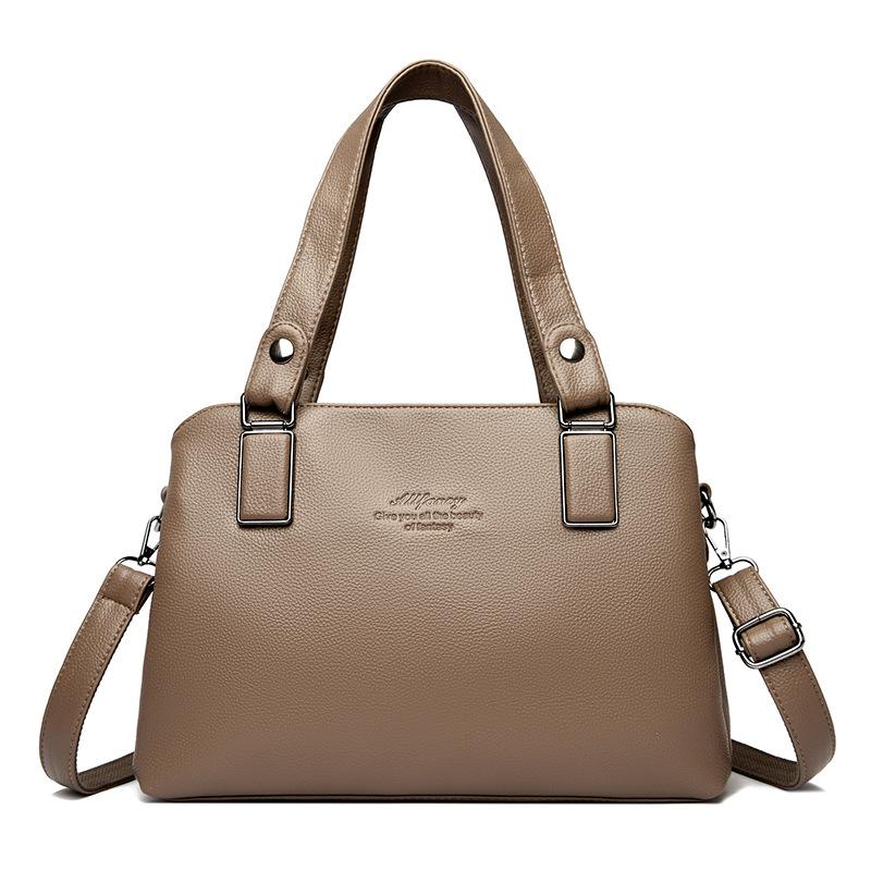 Простая и стильная сумка-тоут через плечо, сумка-мессенджер