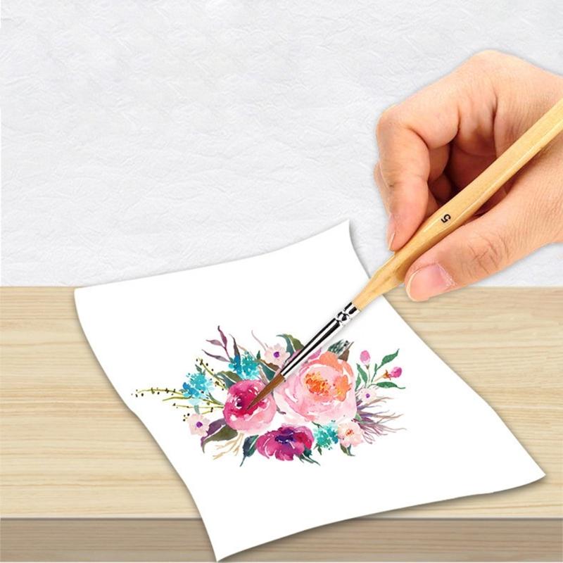 11Pcs Fine Detail Paint Brushes Miniature Brushes for Acrylic Watercolor Gouache Oil Face Painting Scale Model Figurines