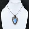 Owyhee Blue Opal Pendant Copper Wire Wrapped Pendant Handmade Pendant Wire Wrap Jewelry Amazing Pendant Gift For Mom Gemstone Copper Jewelry