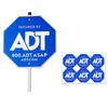 Знаки безопасности из алюминия ADT для наружного двора, знаки безопасности со светоотражающими словами