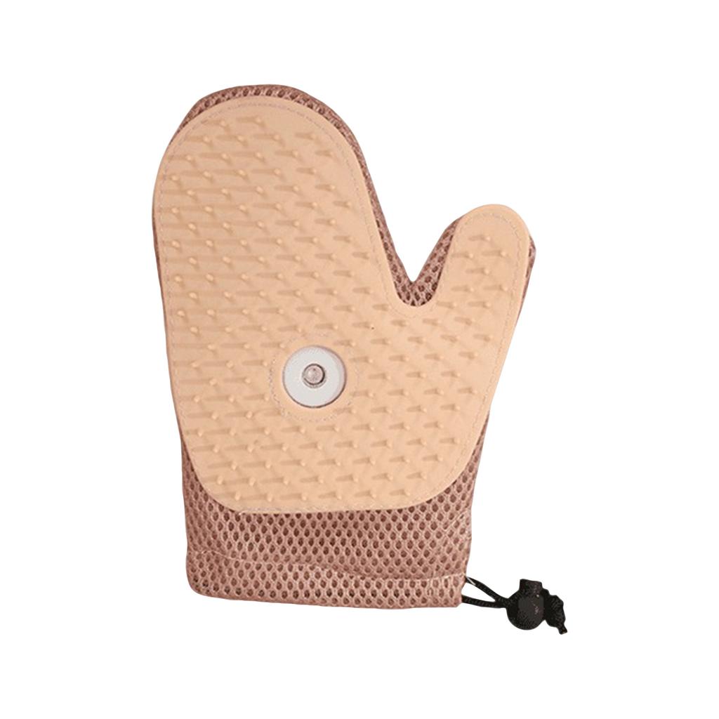 Расческа для шерсти питомца с мягкой силиконовой головкой, перчатки для вычесывания кошек со спреем, двухсторонняя антистатическая щетка для удаления шерсти питомцев для кошек и собак