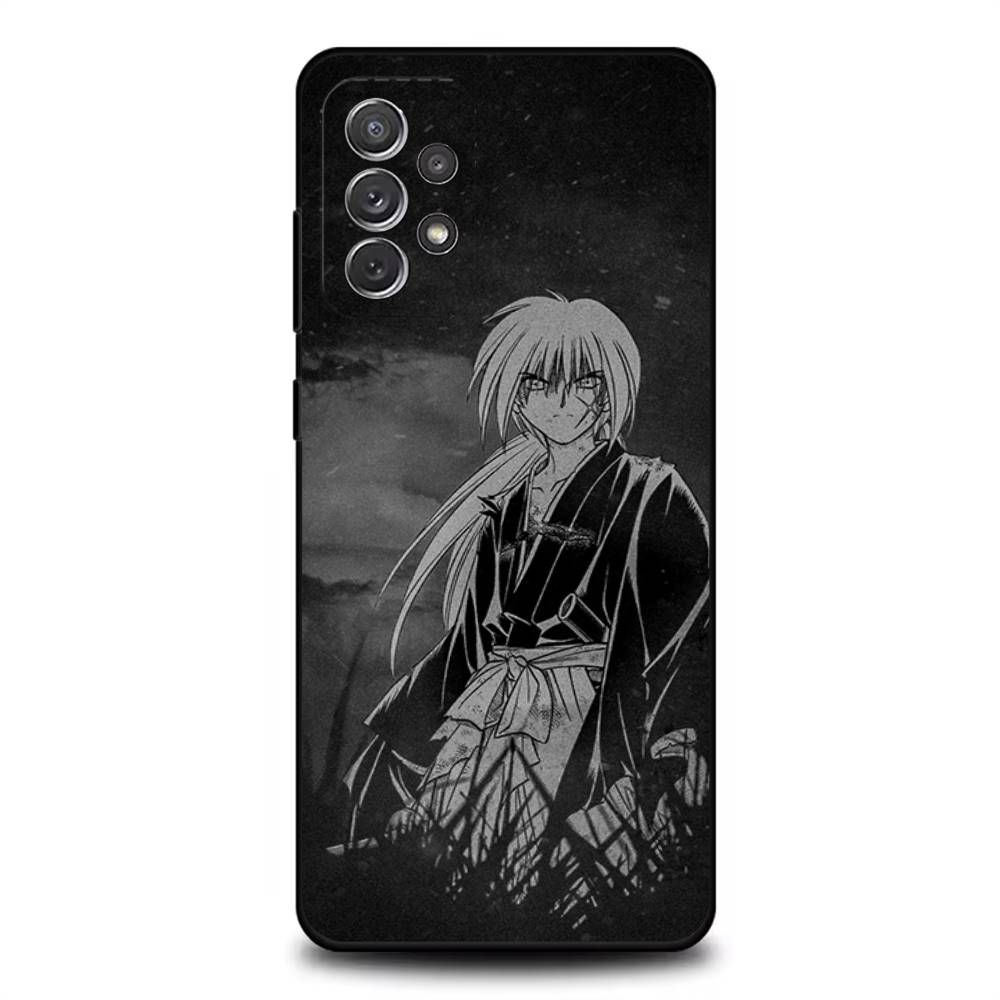 Чехол для телефона с аниме R-Rurouni K-Kenshin для Samsung S 25,24,23,22,30,21,10,9,Ultra,Plus,Lite,FE,4,5G Черный Мягкий Чехол