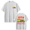 Game Rainbow Nyan Cat Funny Meme T-shirt Unisex Women Casual Cotton Oversized T-shirts Unisex Cute Kawaii Humor Cosplay T Shirts