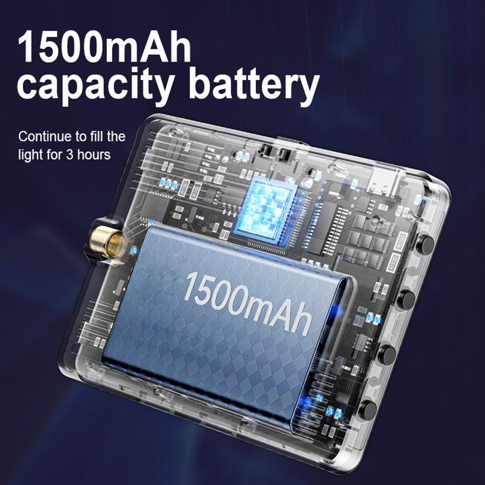 3000-9900K 1500mAh Dimmable Photography Fill-in Lamp LED Video Light Type-C Rechargeable RGB Camera LED Panel Light for Vlogging