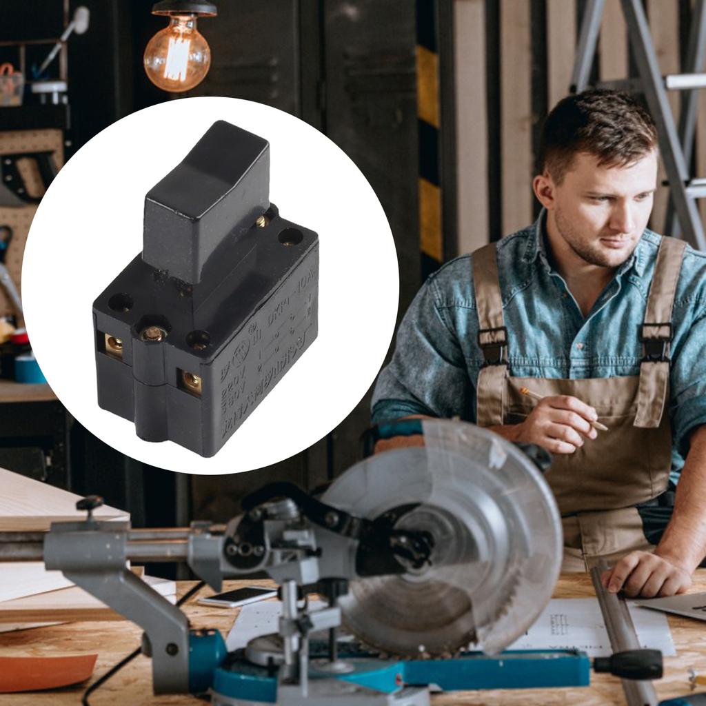 Cutter Switch 250V-5E4 10A Lock Power Tool Cutting Machine Electric Drill Angle Grinder Switch Triggers Button Tools