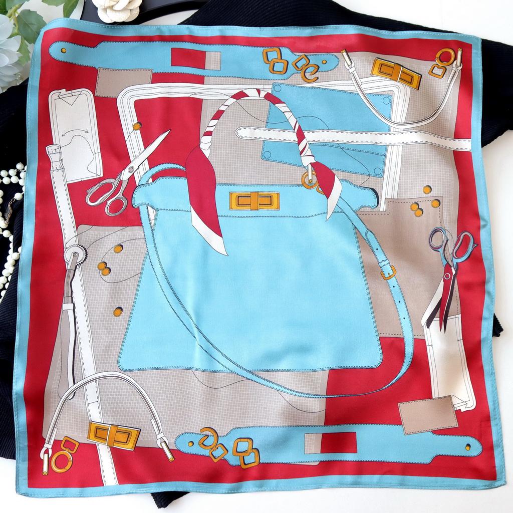 Hangzhou Natural Real Silk Scarf Neck Kerchief Foulard Female Bandana Scarves Women Hijab Shawl Wraps Square Headkerchief