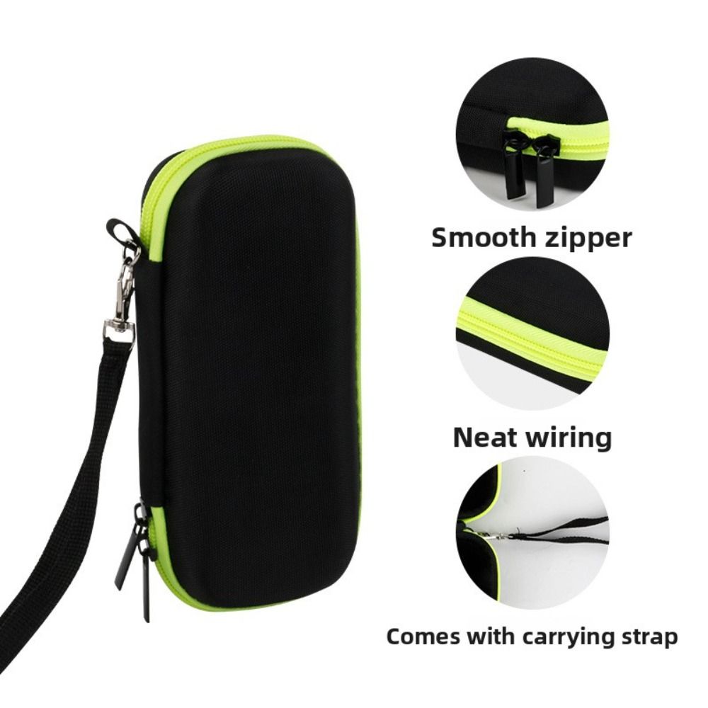 Anti-fall Razor Storage Case Shockproof Splash Proof EVA Storage Box with Lanyard Compact for Philips One Blade QP series
