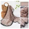 Womens Silk Scarf Fashionable Versatile Shawl 100% Mulberry Printed High-end Sense Accessory