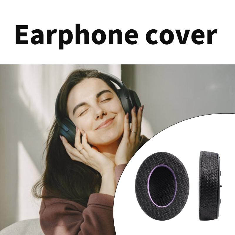 Replacement Ear Cushions for WHXB910N Bluetooth-compatible Headsets Earpads Features Fabric Noise Isolation Foam