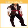 Classic Adult Caribbean Pirate Man Costume Perfect For Halloween Cosplay