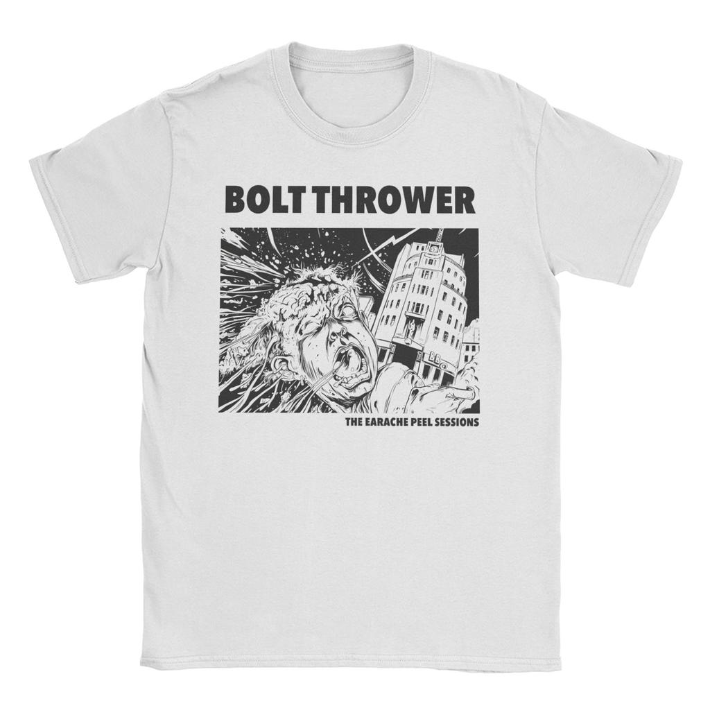 Bolt Thrower Rock Band Logo T Shirts Men Women's Cotton Crazy T-Shirts Round Collar Tee Shirt Short Sleeve Clothes Summer