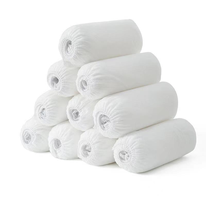 Disposable Non-Woven White Shoe Covers: Indoor Dustproof, Stain-Resistant, Thick, Breathable, Wear-Resistant